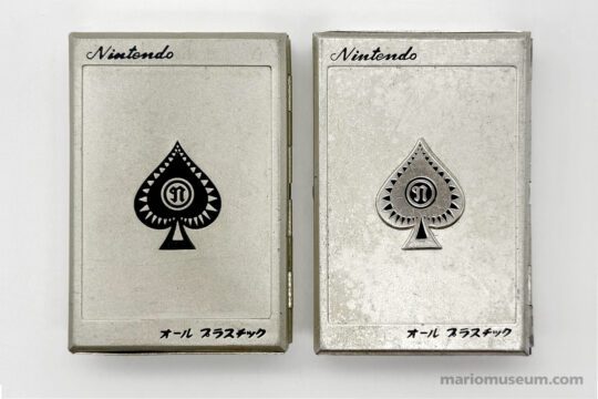 Metal tin playing cards